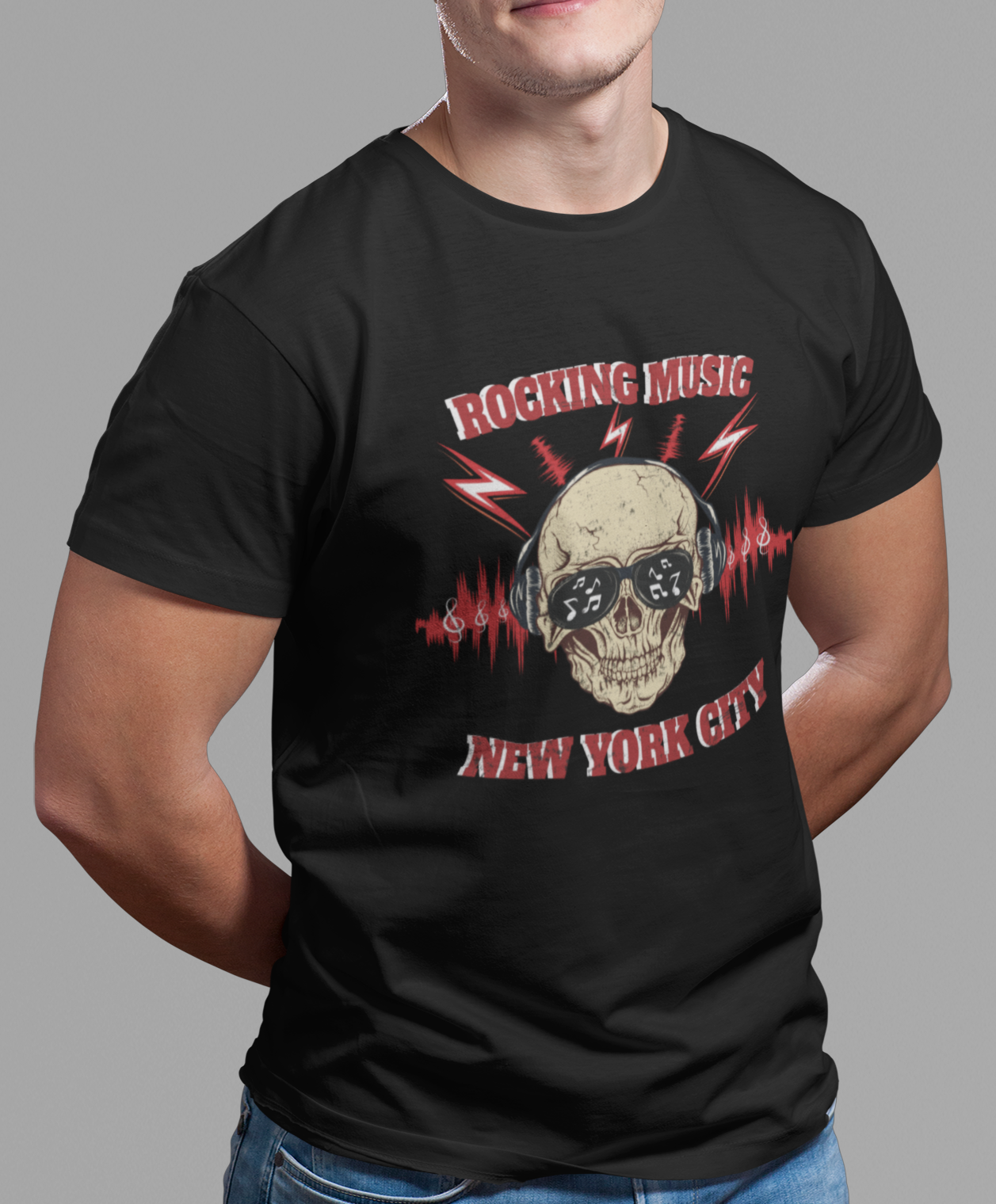 CAMISETA ROCKING MUSIC