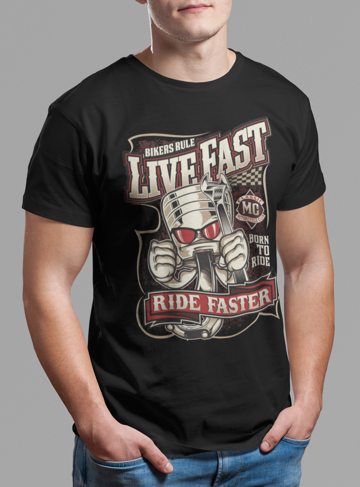 CAMISETA LIVE FAST