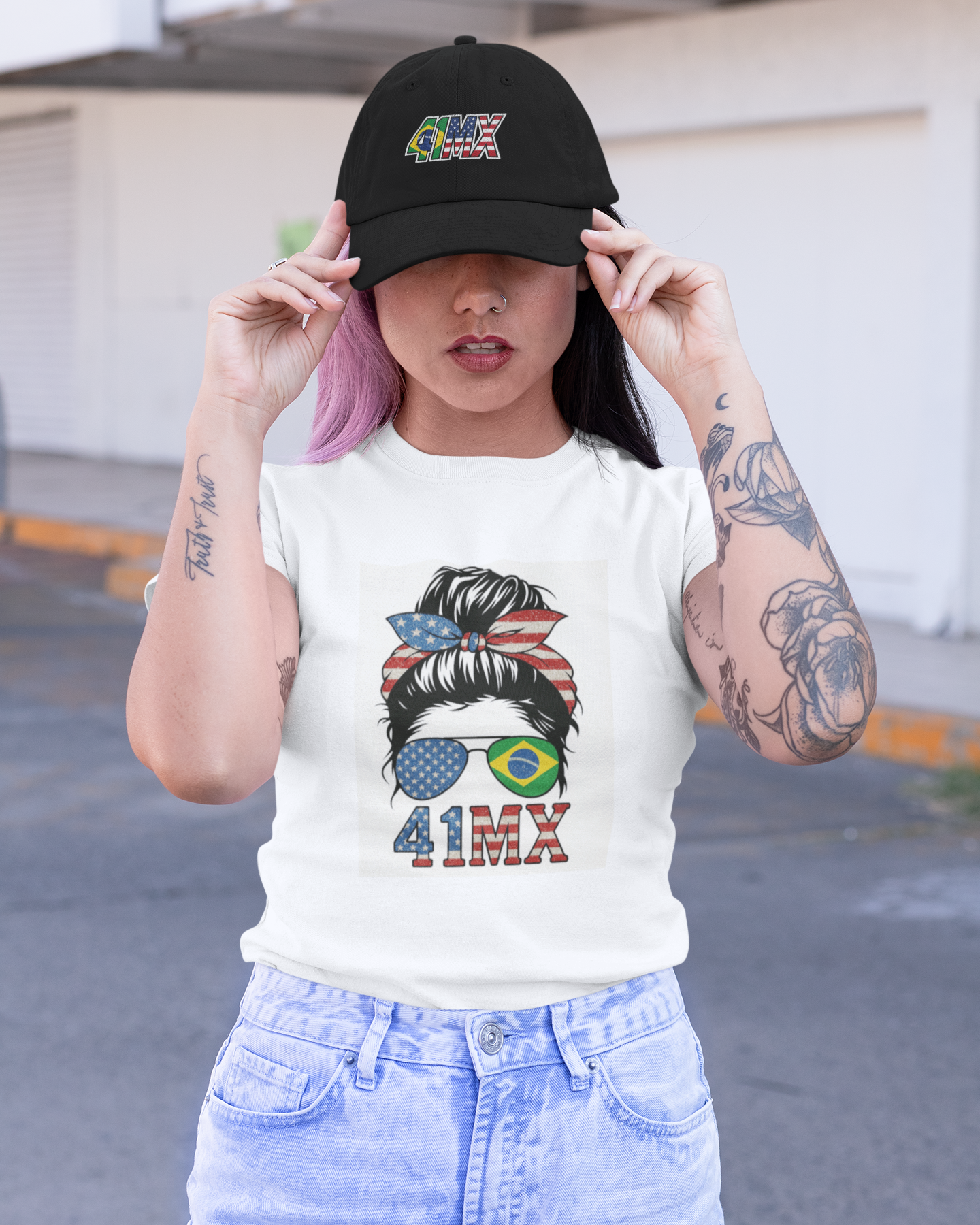 Boné Quality Esportivo 41Mx Aba Anatômica em Tecido Várias Cores 00111