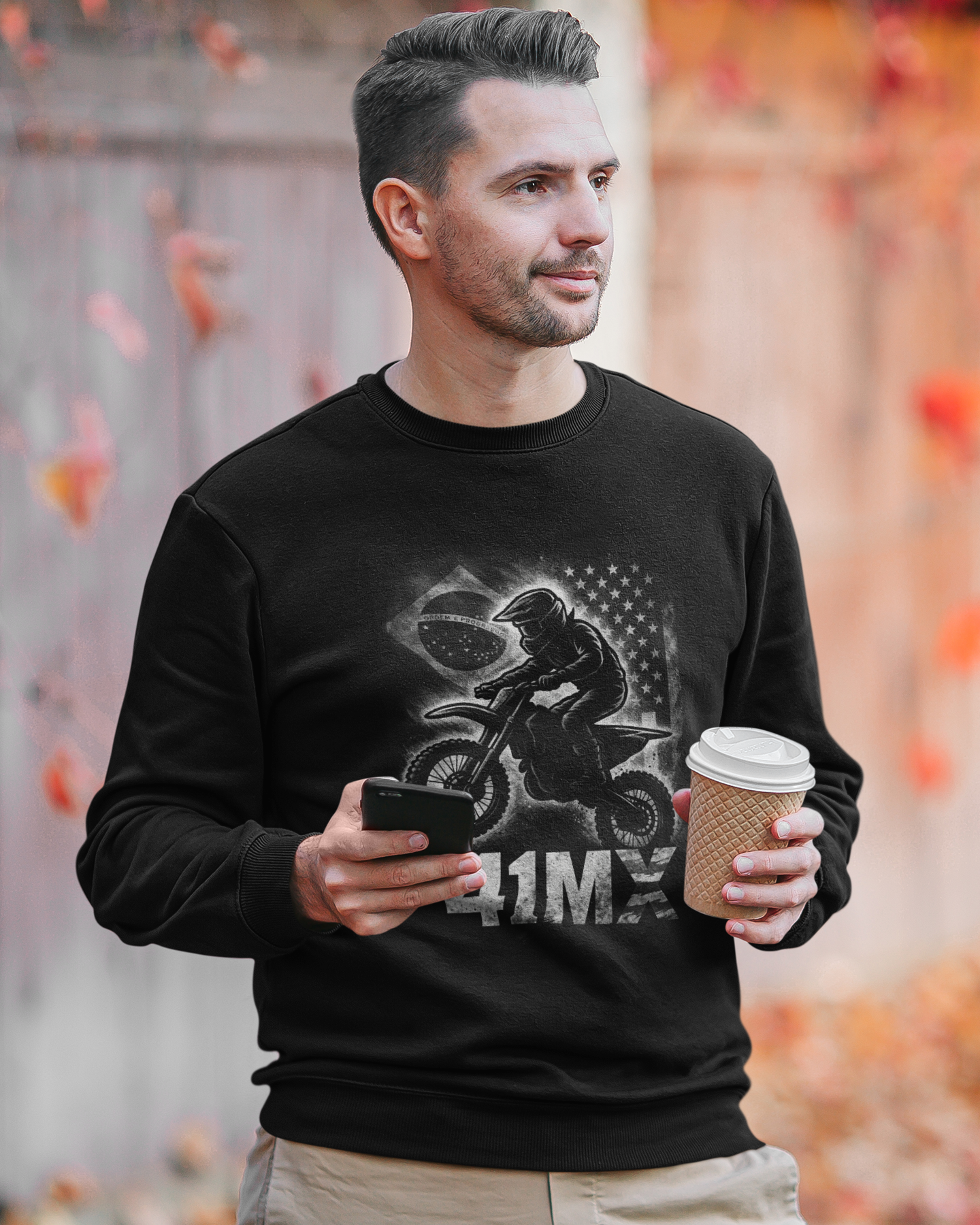 Moleton Prime Fechado 41MX Flanelado Unissex – Várias Cores, Estilo Motocross, Casual e Esportivo