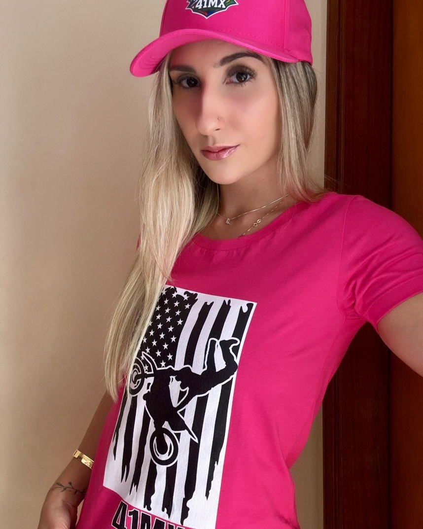 Camiseta Baby Look 41MX - Estampada Algodão Premium Estilo Motocross 00026