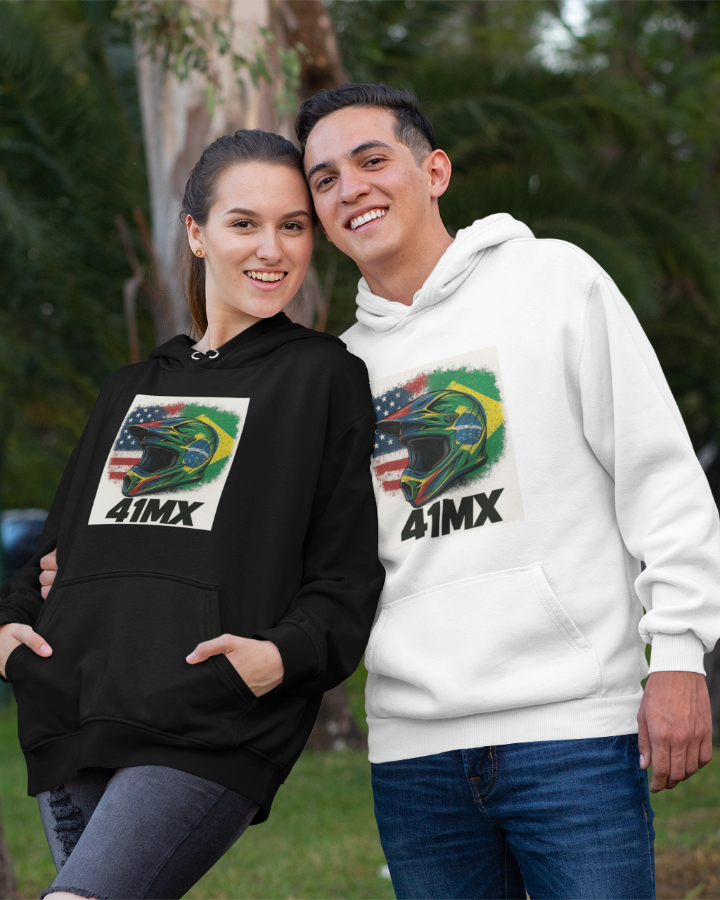 Moleton Canguru 41MX Flanelado Unissex– Várias Cores, Estilo Motocross, Casual e Esportivo