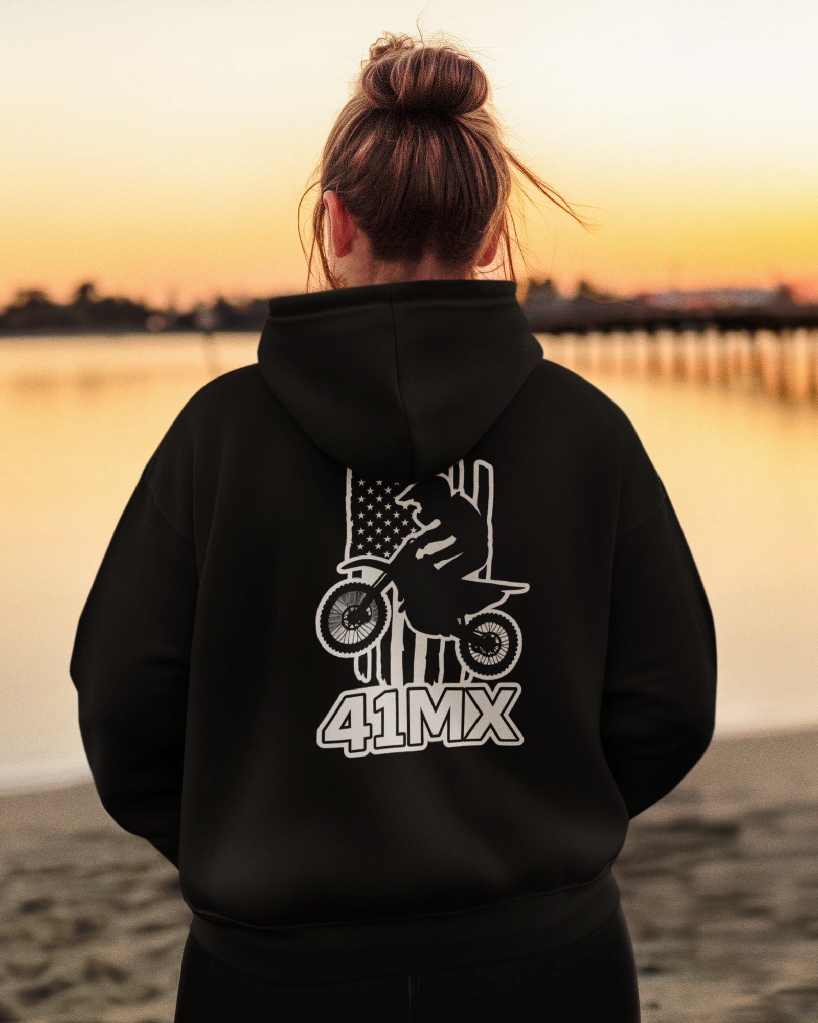 Moleton com Ziper 41MX Flanelado Unissex – Várias Cores, Estilo Motocross, Casual