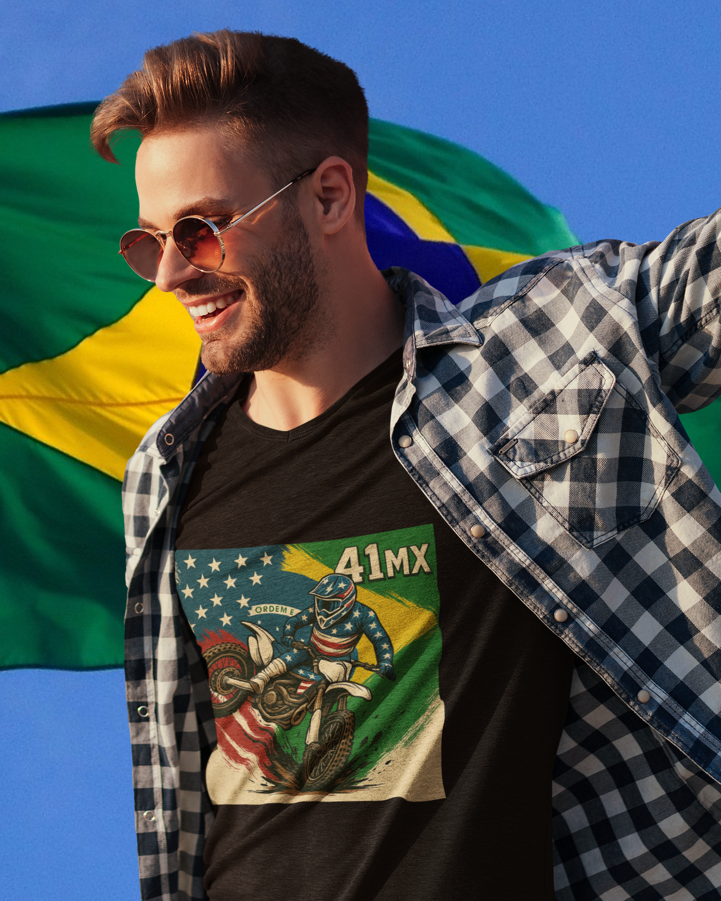 Camiseta Quality 41MX UNISSEX- Estampada  Algodão Premium Estilo Motocros 00002