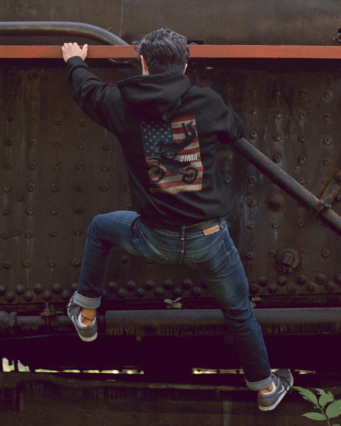 Moleton com Ziper 41MX Flanelado Unissex – Várias Cores, Estilo Motocross, Casual