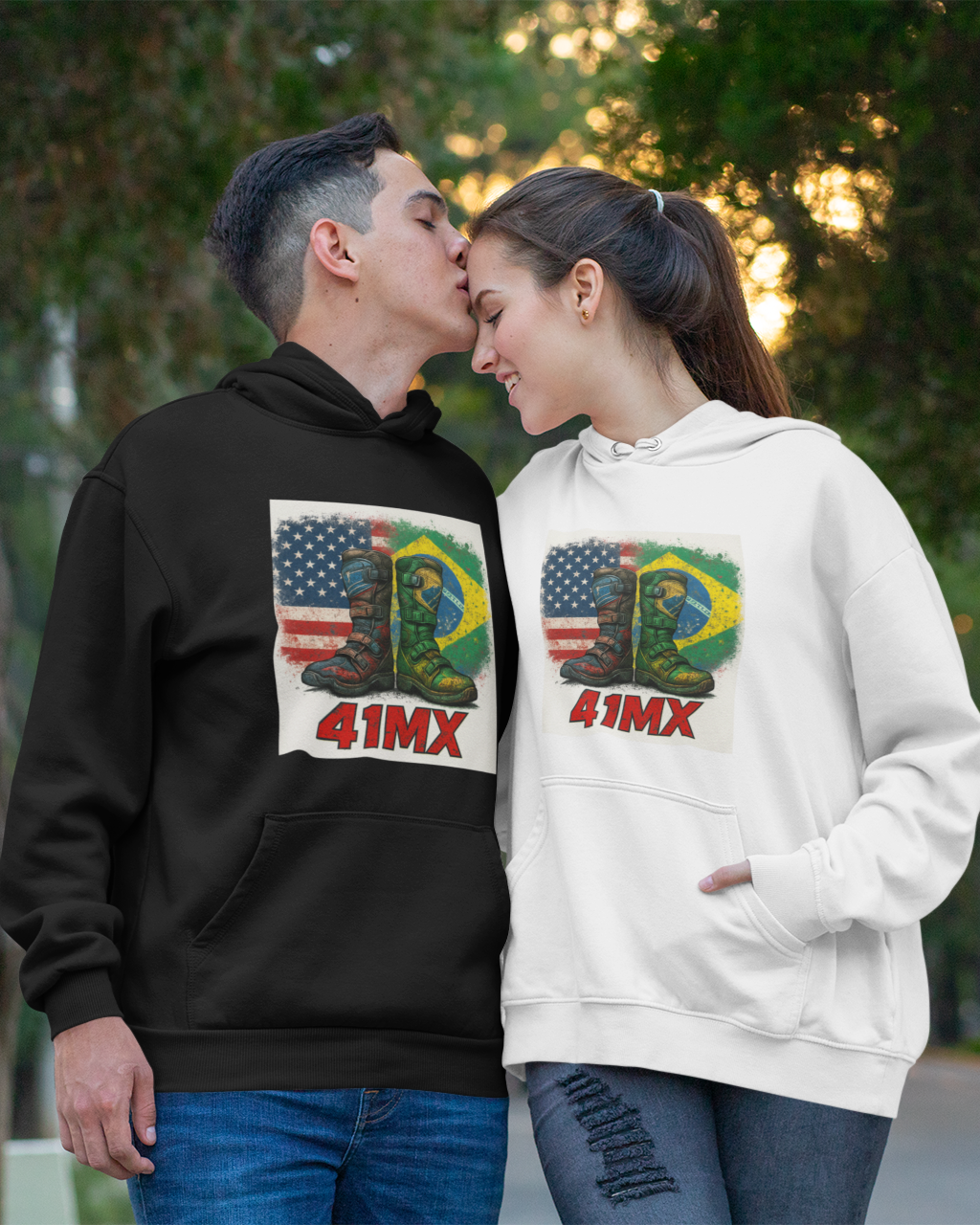 Moleton Canguru 41MX Flanelado Unissex– Várias Cores, Estilo Motocross, Casual e Esportivo