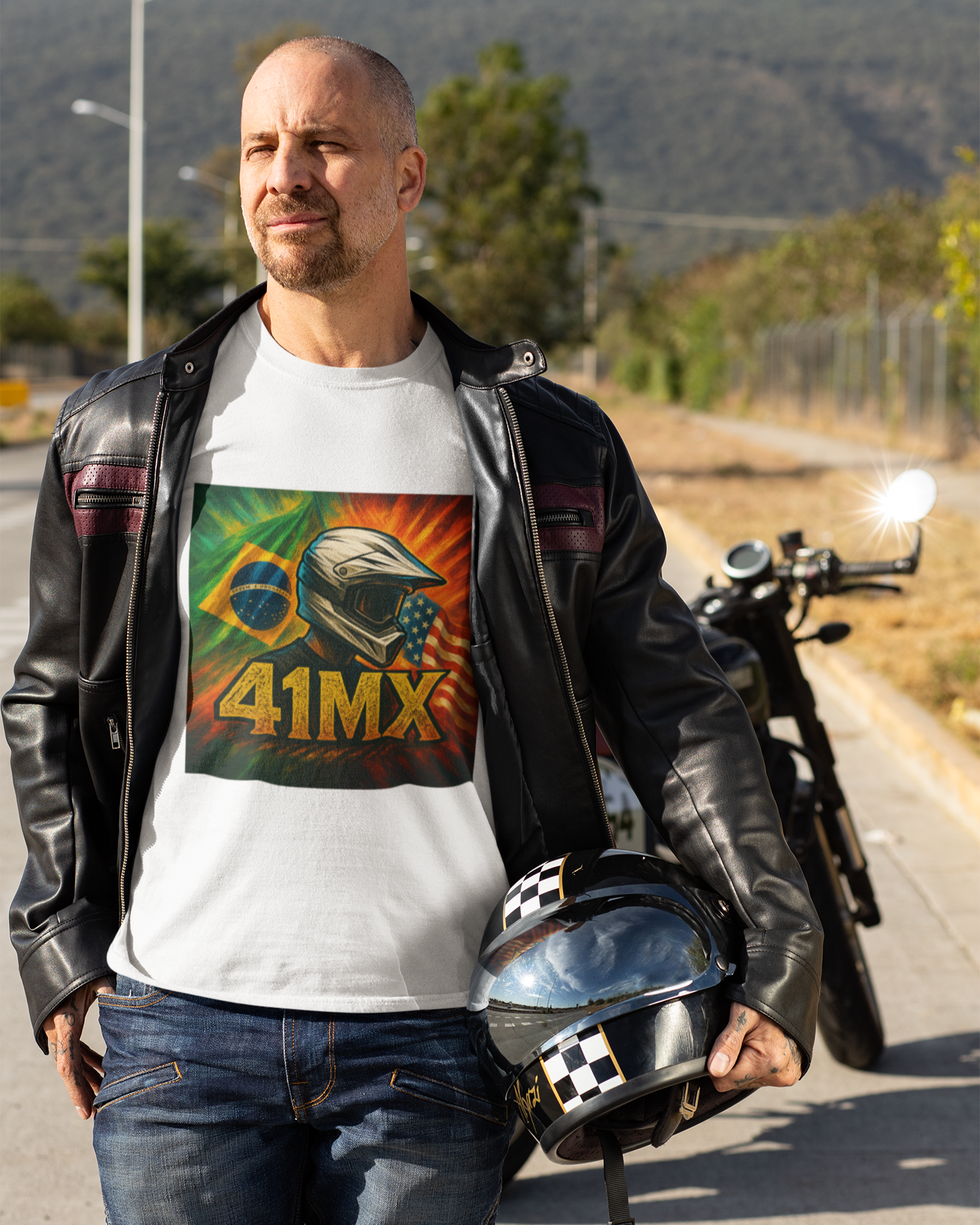 Camiseta Quality 41MX UNISSEX- Estampada  Algodão Premium Estilo Motocross 00004