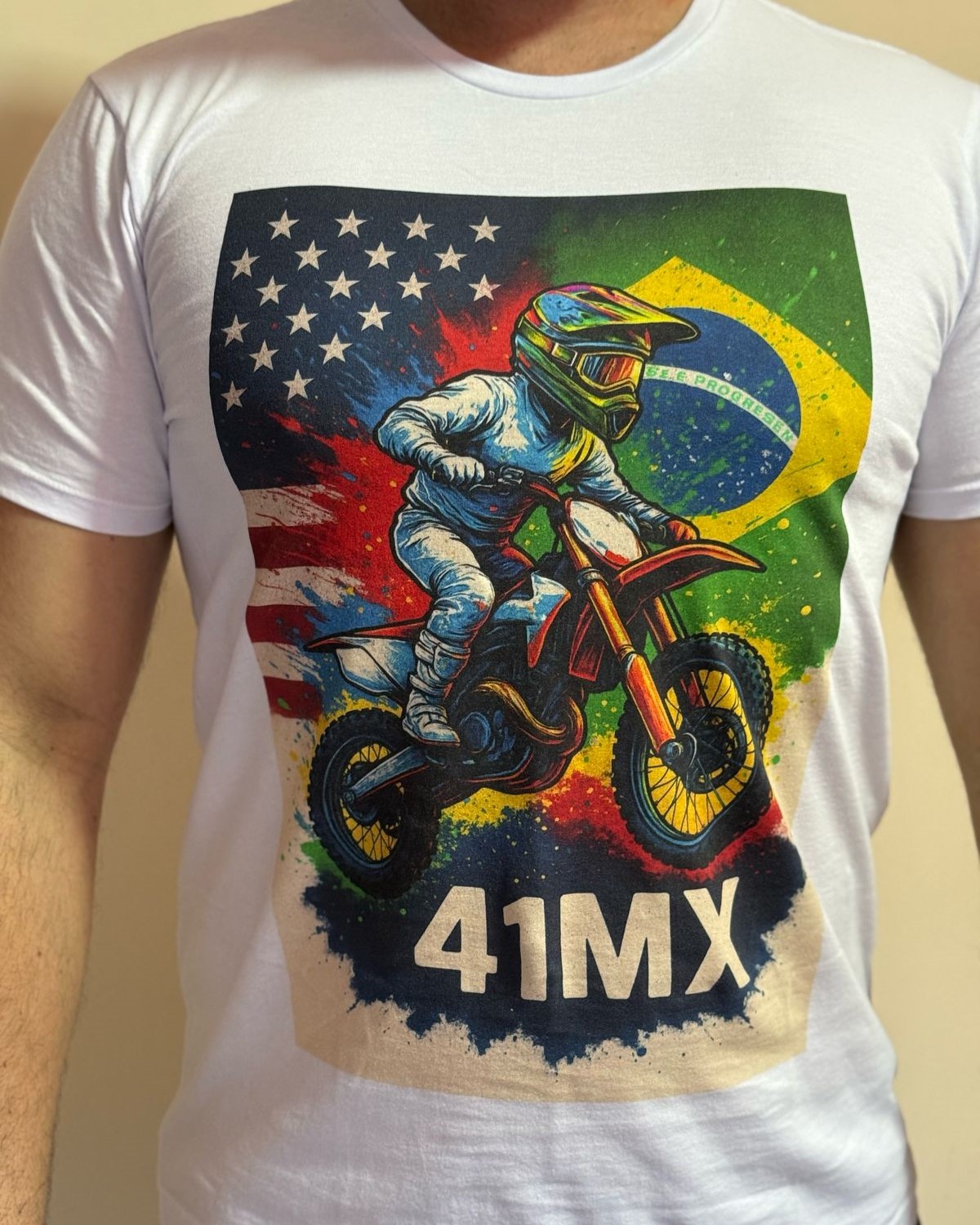 Camiseta Quality 41MX UNISSEX- Estampada  Algodão Premium Estilo Motocross 00007