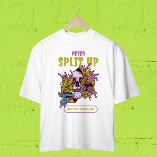 Camiseta OverSize - Never Split Up, Better Together
