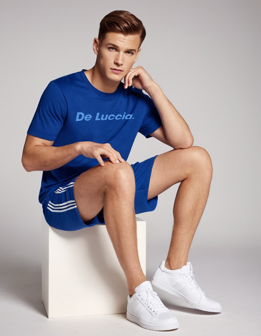 T- Shirt De Luccia A.P.G Azul