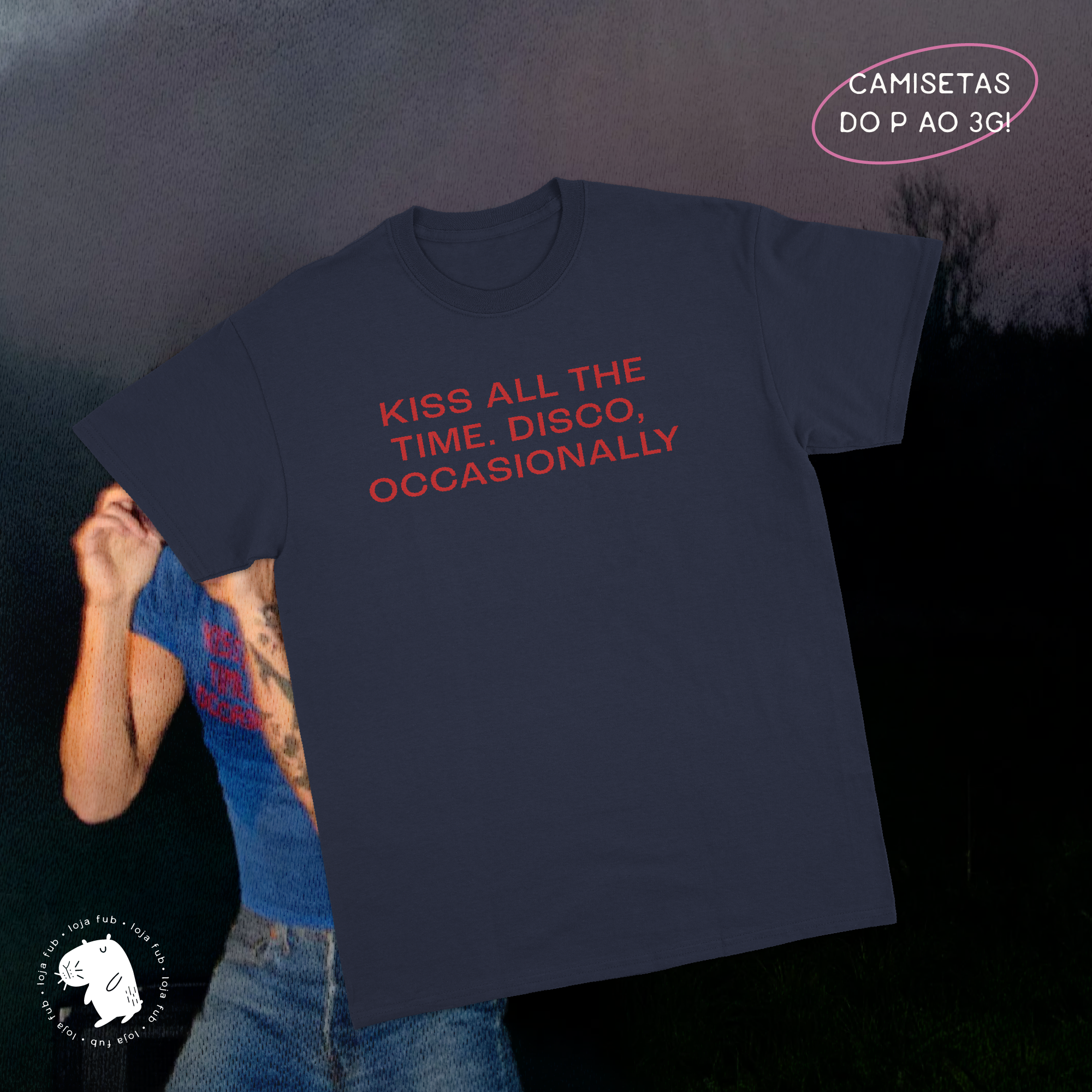Nome do produto: Camiseta Kiss All The Time