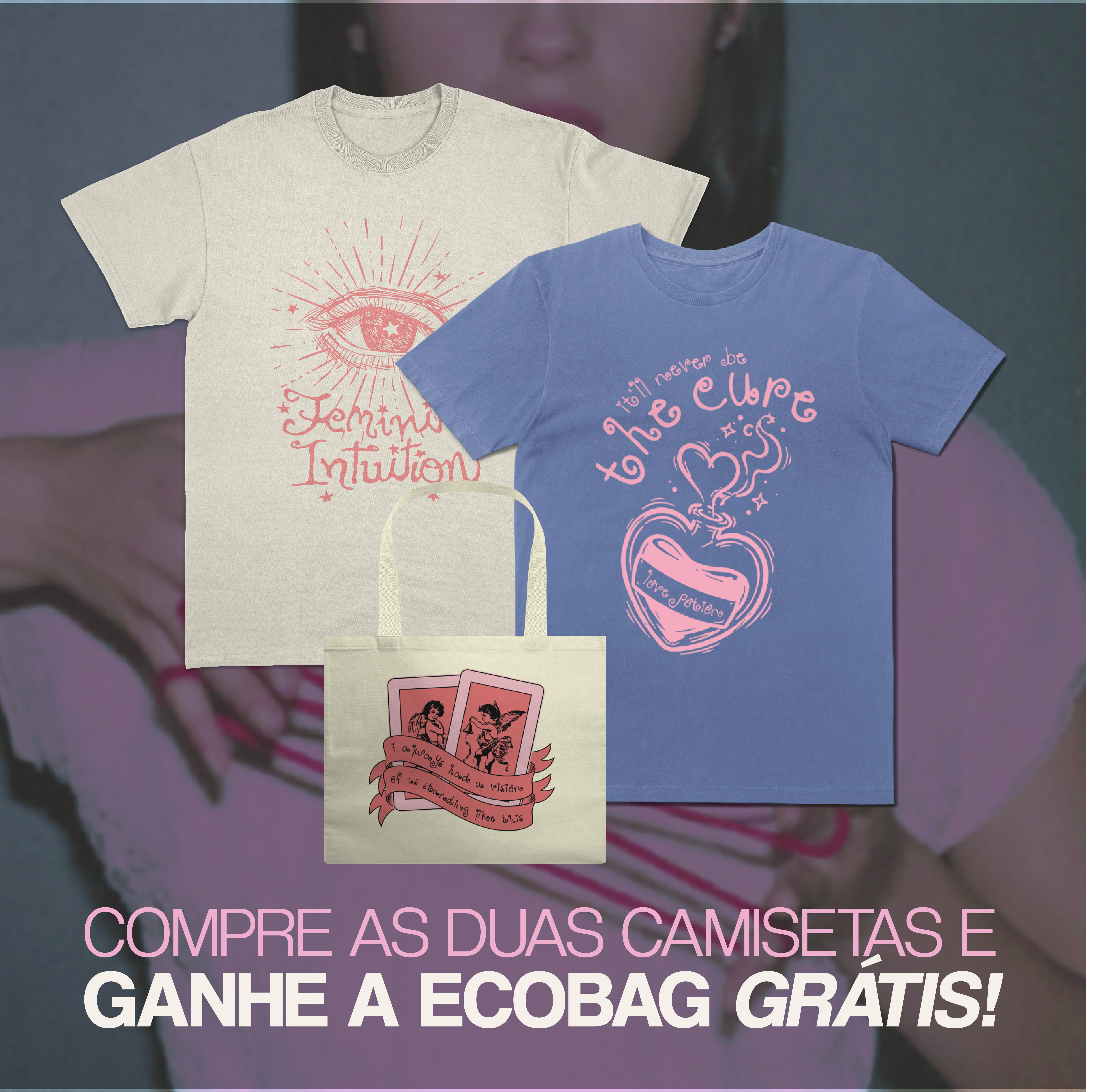 Nome do produto: Kit The cure + Feminine Intuition + Ecobag Drop Dead