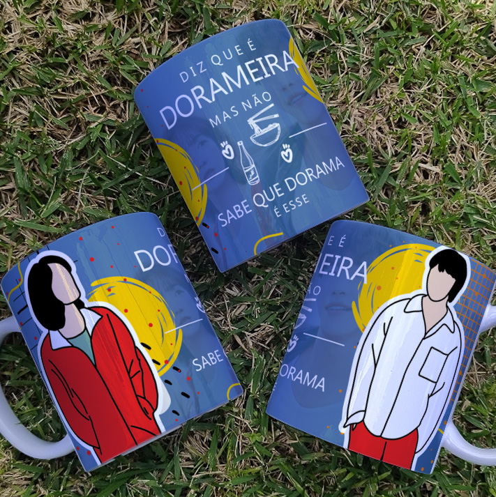 Caneca porcelana dorameira - Diz que é Dorameira - Mr. Plankton