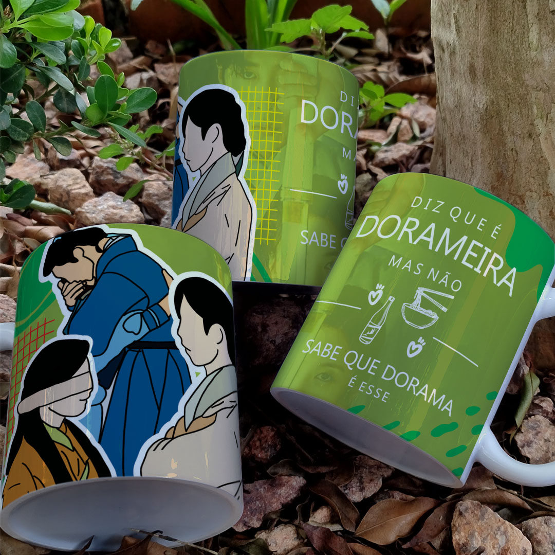 Caneca porcelana dorameira  - Diz que é Dorameira - Alquimia das Almas