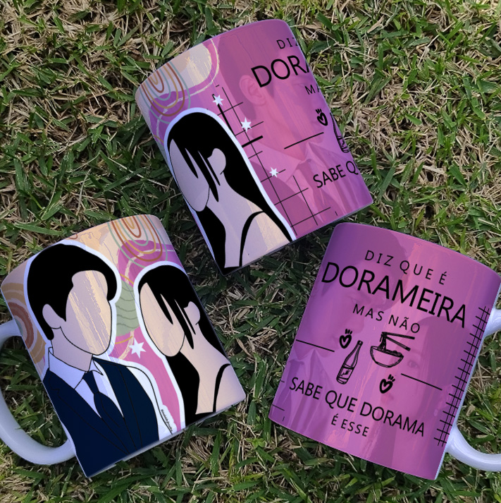 Caneca porcelana dorameira - Diz que é Dorameira - Quando o Telefone Toca