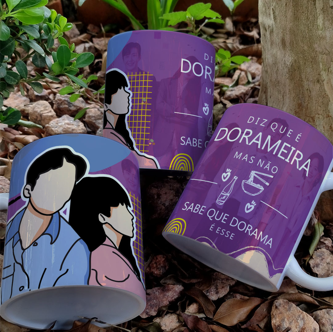 Caneca porcelana dorameira - Diz que é Dorameira - Apostando Alto