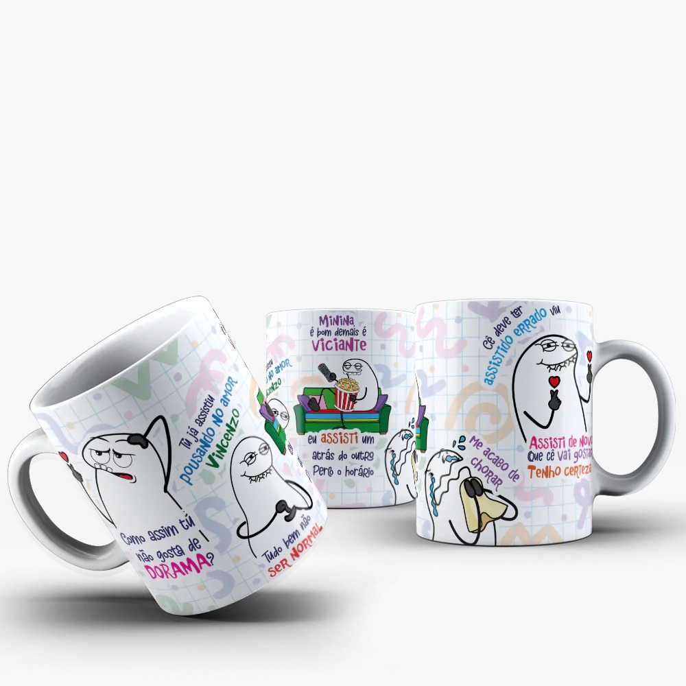 Caneca Como Assim Você não Gosta de Doramas