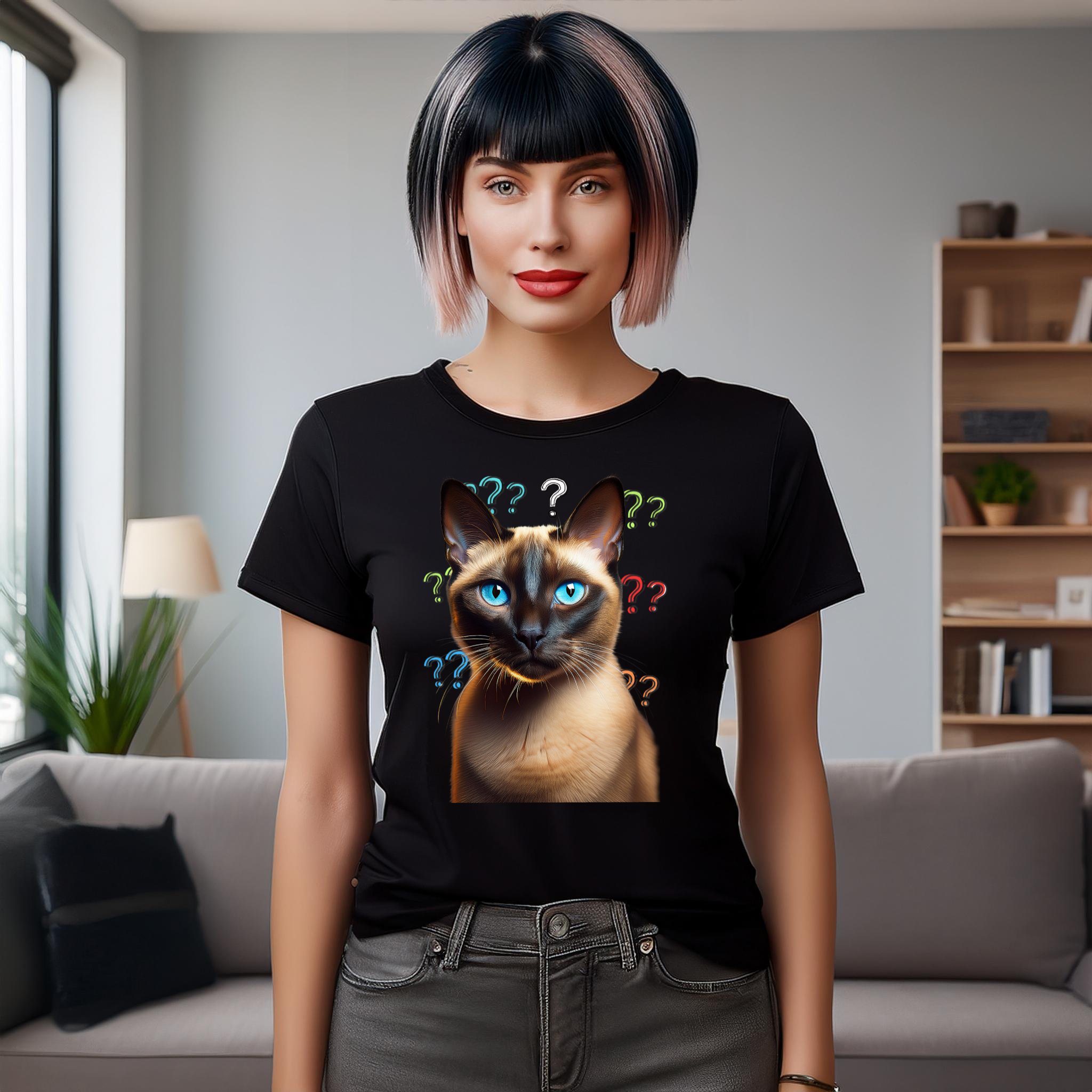 Nome do produto: Camiseta Gato Siamês