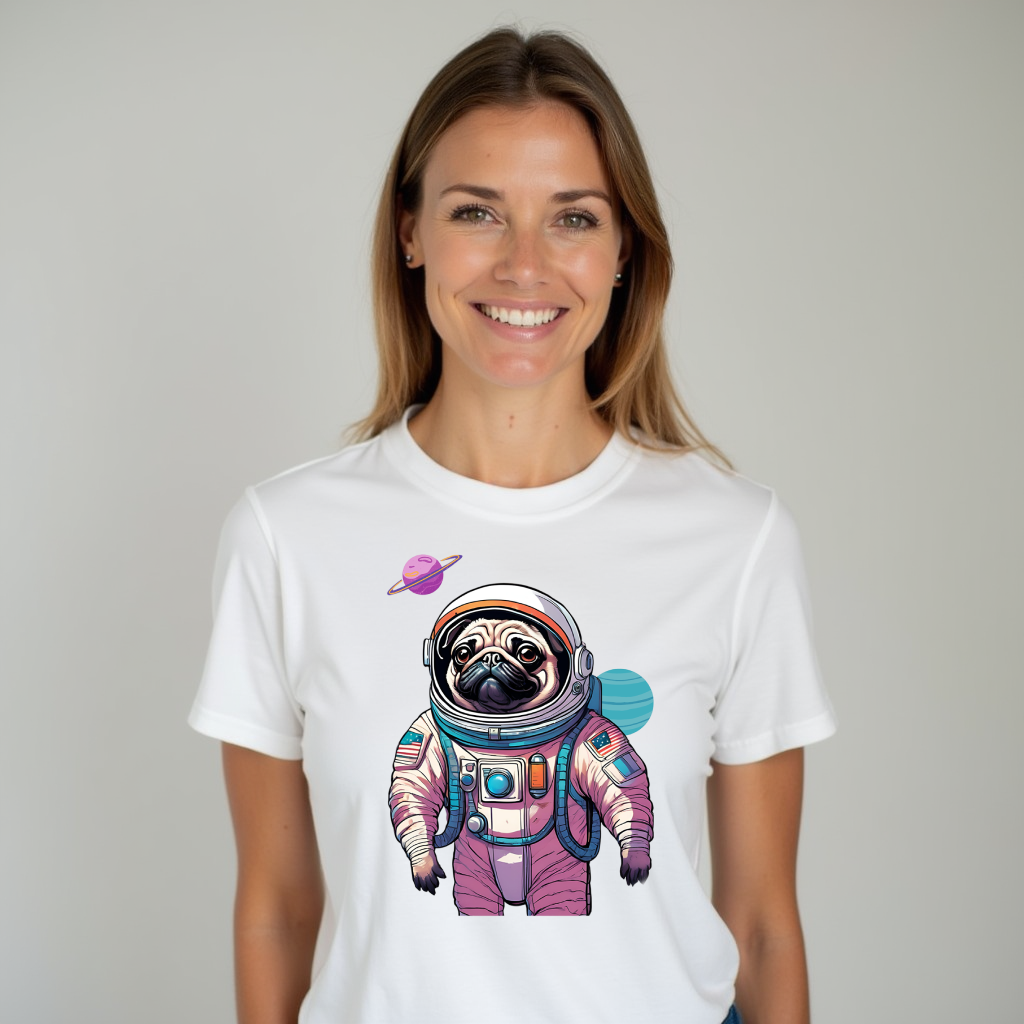 Camiseta Pug Astronauta