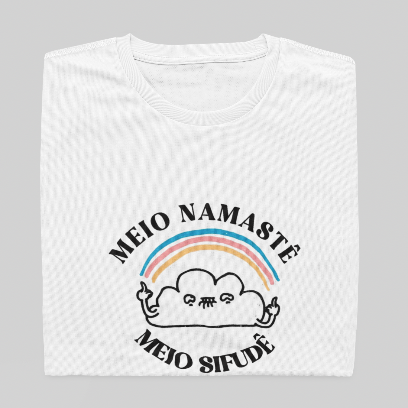 T- shirt Quality - Namastê / Sifudê - BRANCO 
