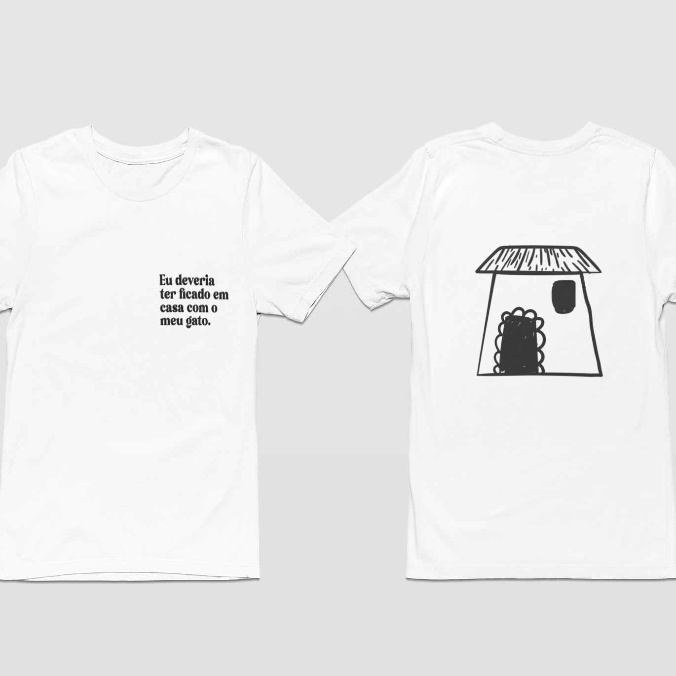 Oversized - OFF WHITE/BRANCO - Deveria ter ficado com meu gato