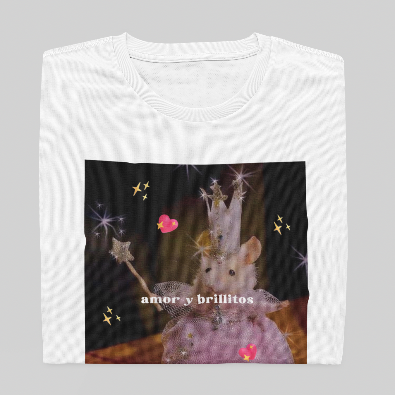 T- shirt Quality - Amor y Brillitos - BRANCO