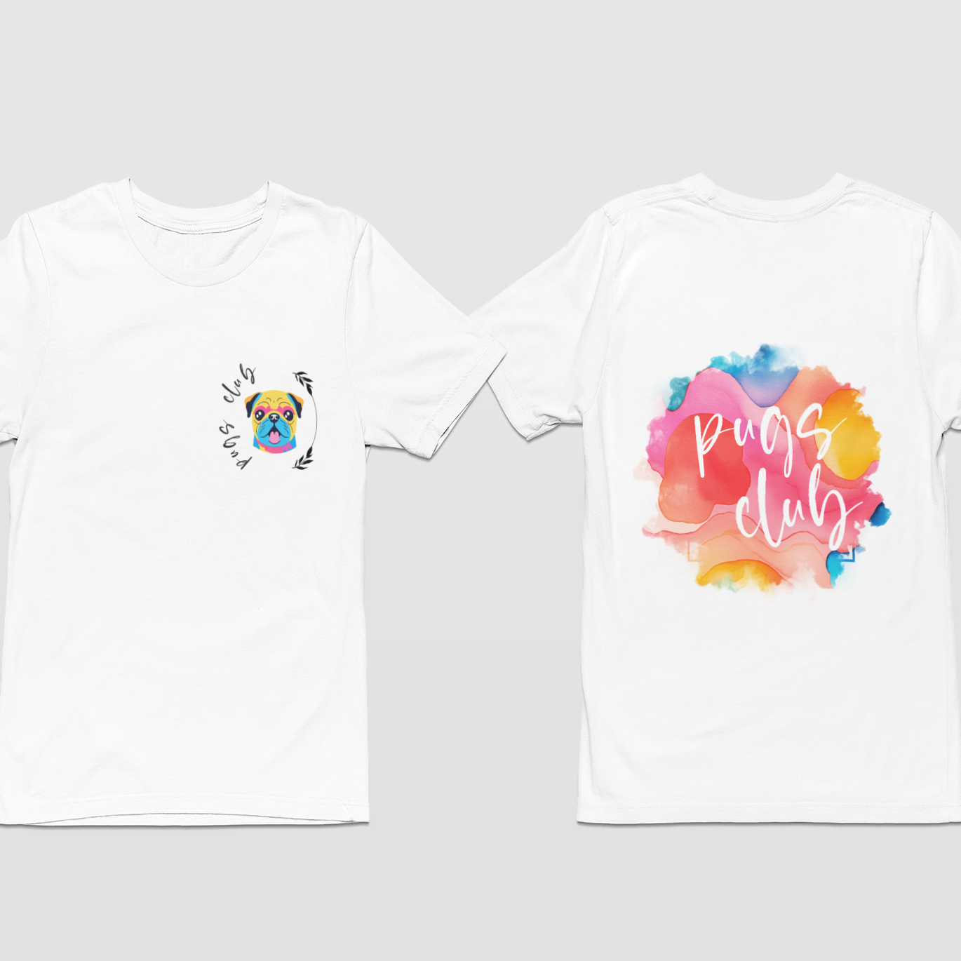 Oversized - OFF WHITE/BRANCO - Pugs club