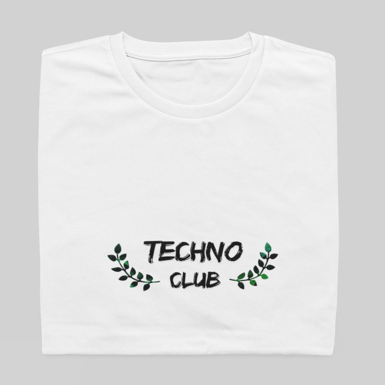 T- shirt Quality - Techno club - BRANCO