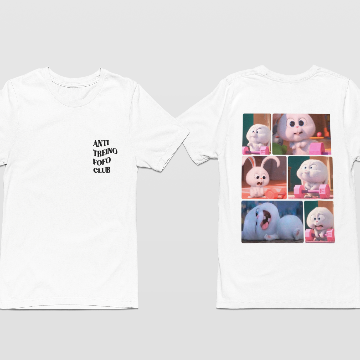 Oversized - OFF WHITE/BRANCO - Anti treino fofo club