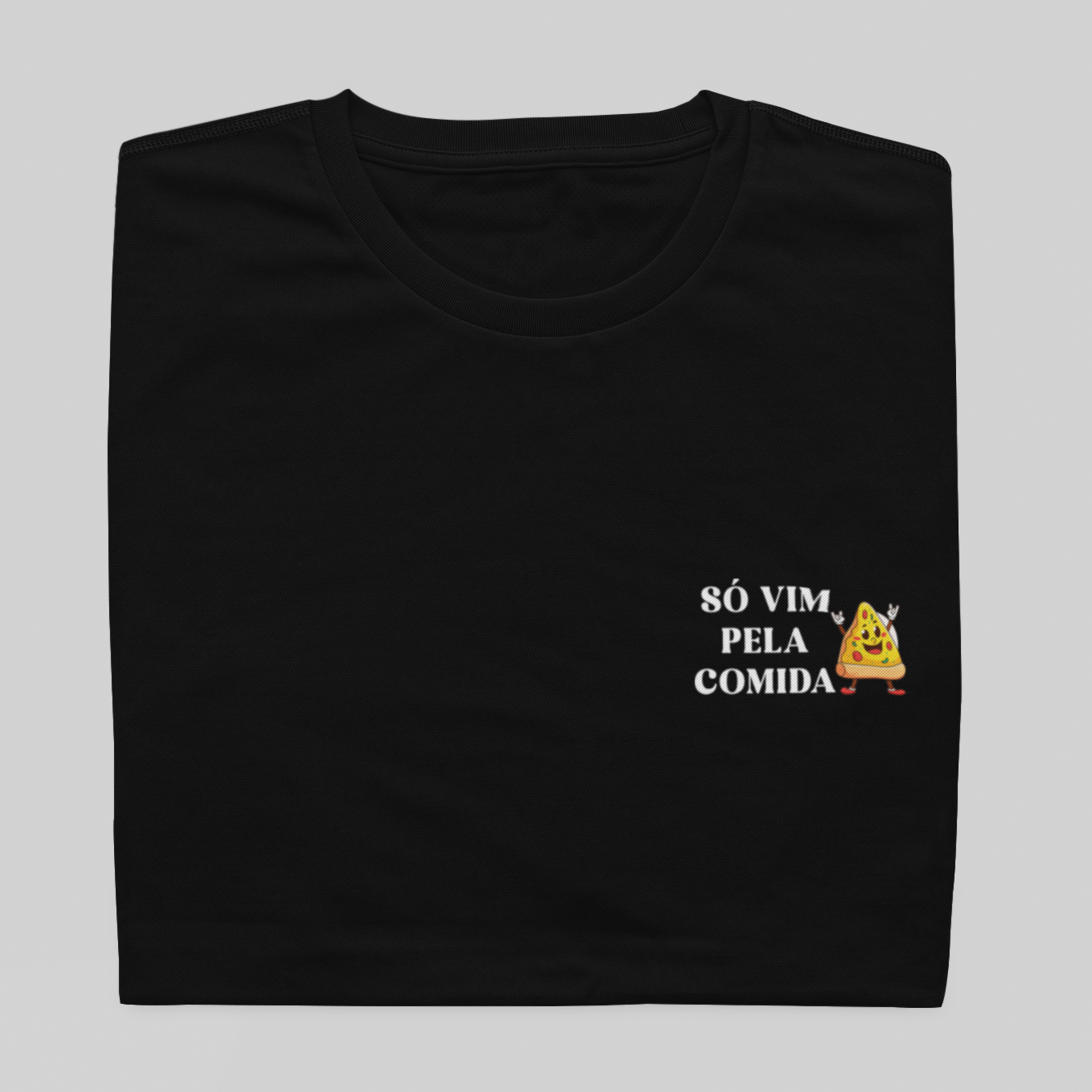 T- shirt Quality - Vim pela comida - COLORIDO