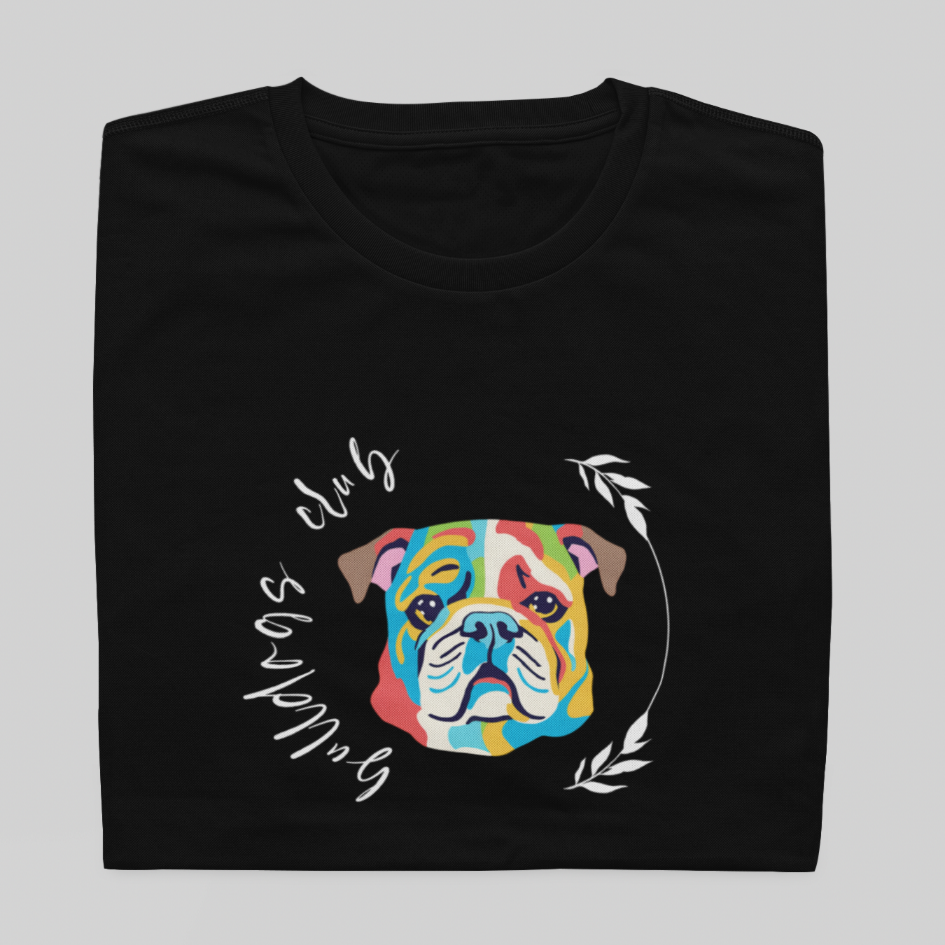 T- shirt Quality - Bulldog Inglês CLUB - COLORIDO