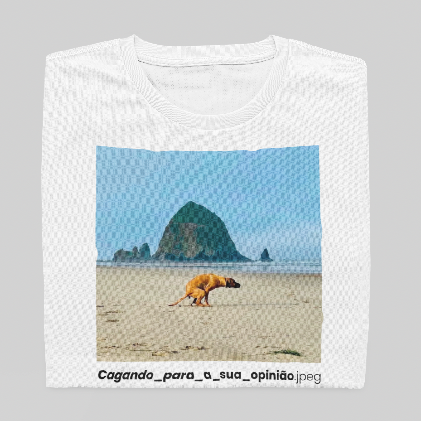 T- shirt Quality - Cagando sua opinião - BRANCO