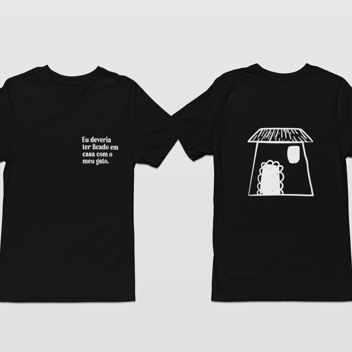 Oversized - COLORIDO - Deveria ter ficado com meu gato