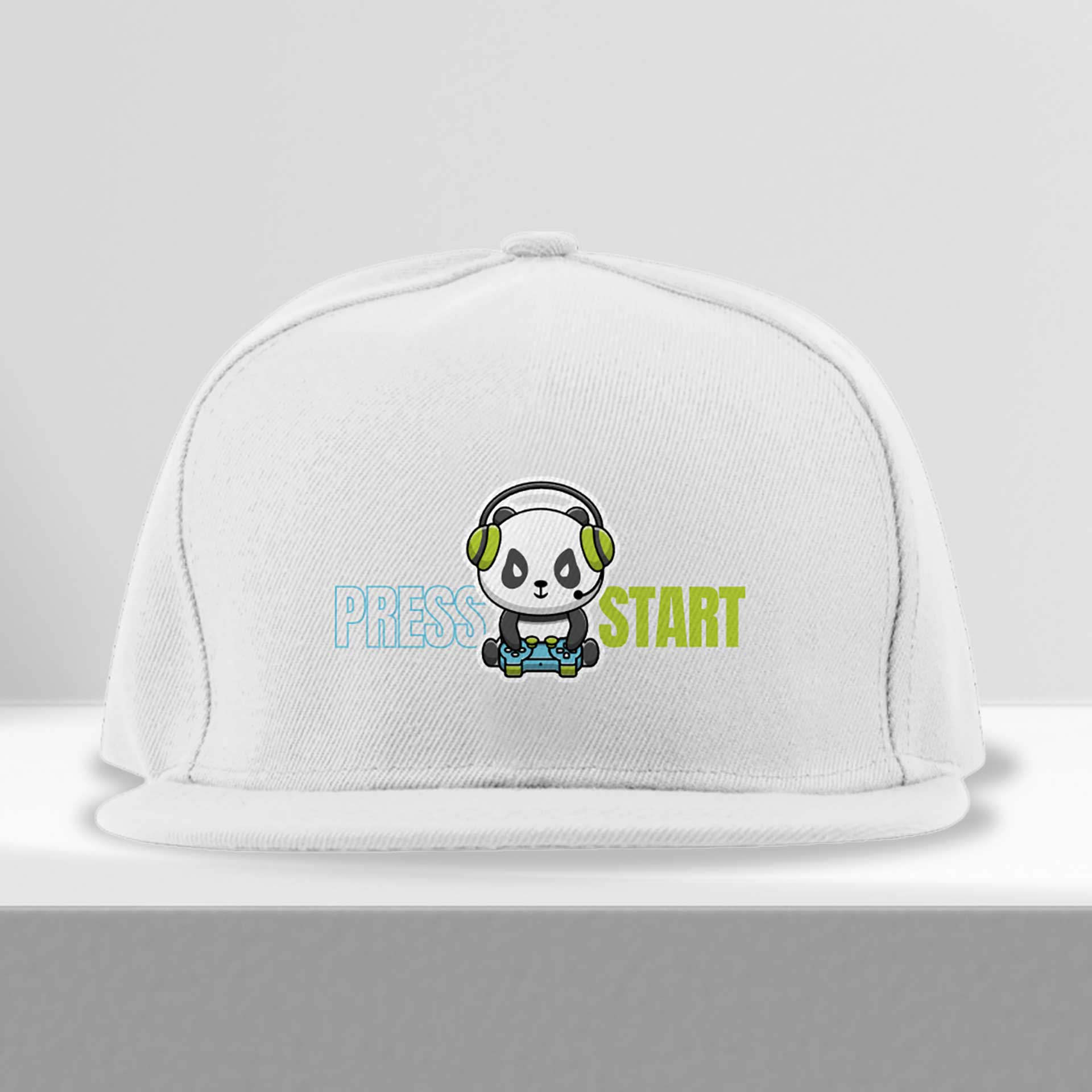 Boné Aba Reta TMS - Estampa de Panda Gamer 