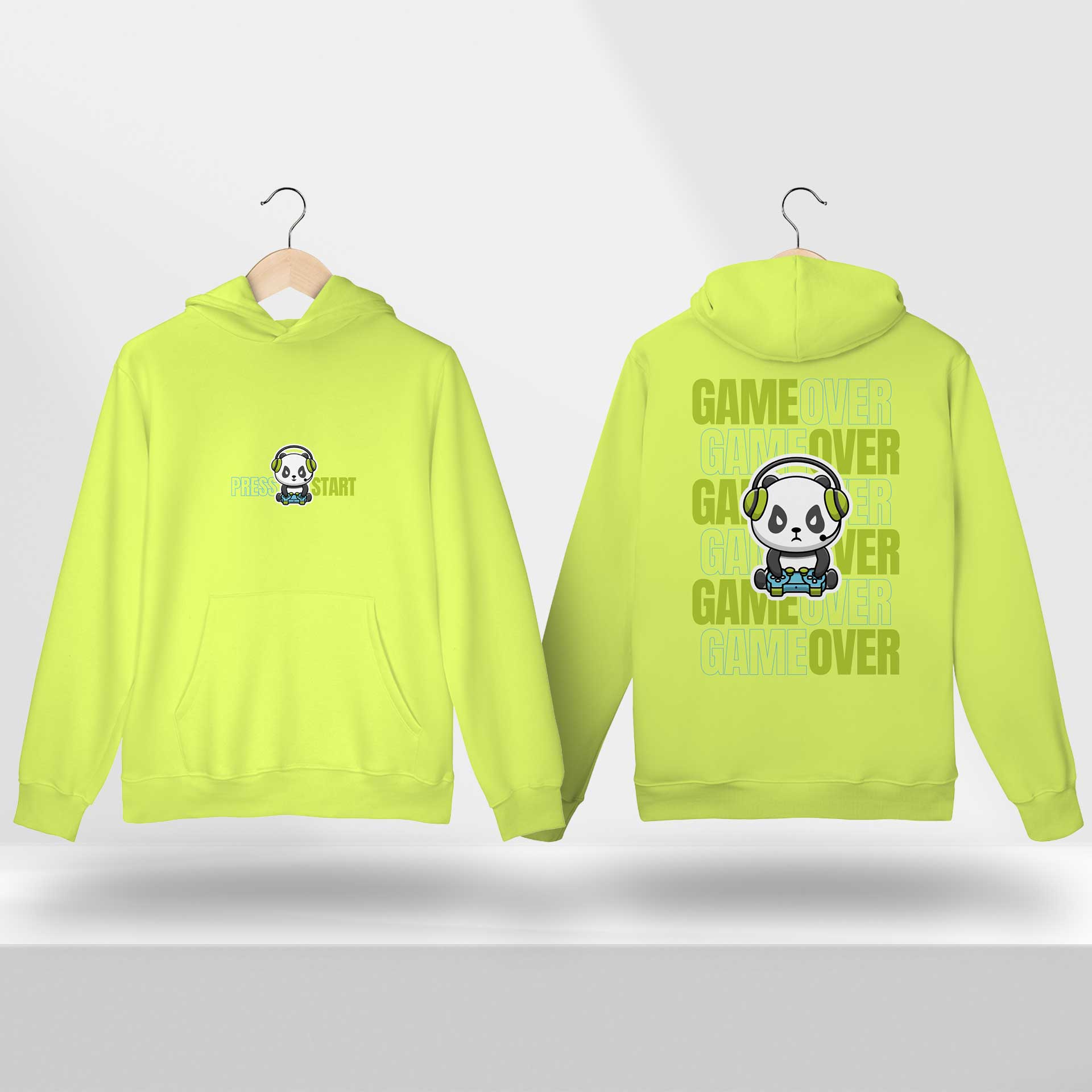 Moletom Canguru TMS - Estampa de Panda Gamer 