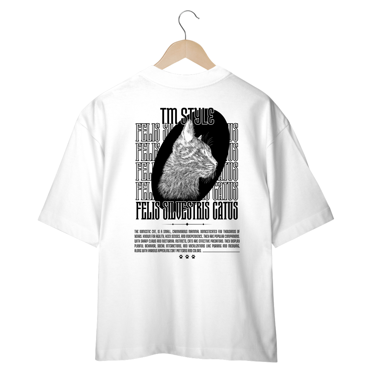 CAMISA OVERSIZED TM STYLE CAT BRANCA