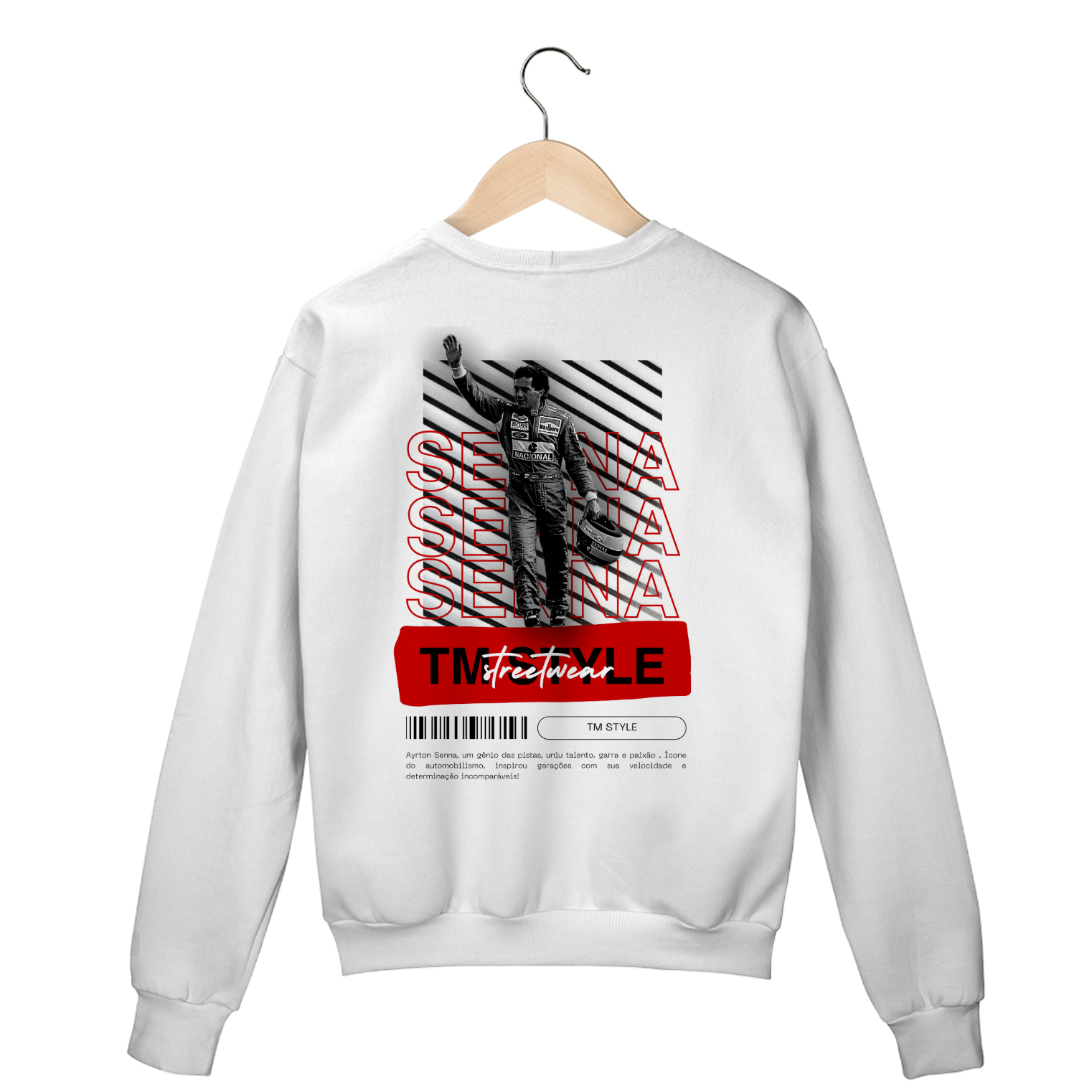 Casaco Fechado Branco AYRTON SENNA