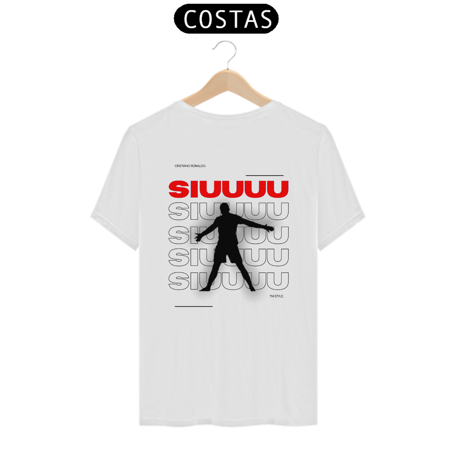 Camisa Branca Classica CR7 SIUUUU