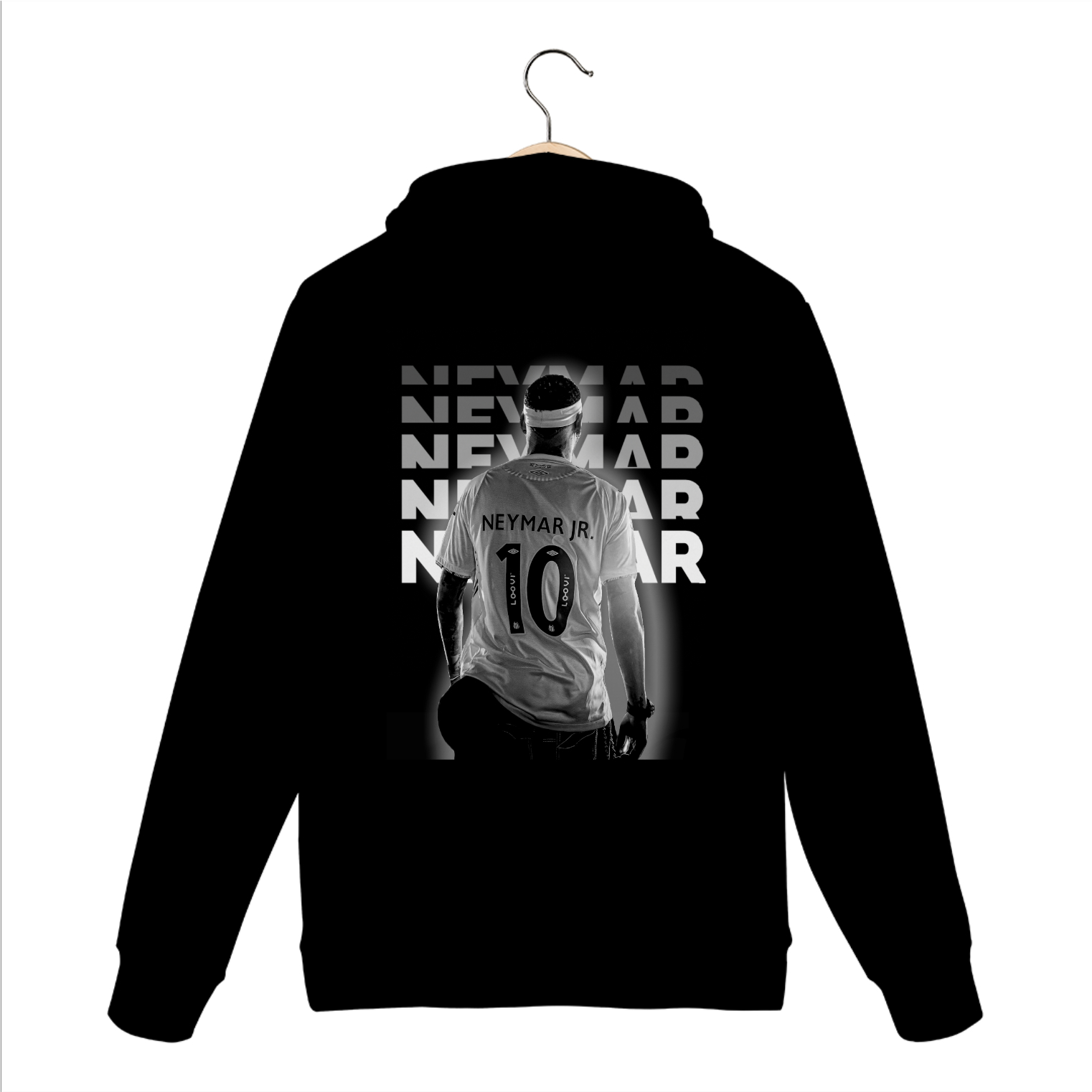 Nome do produto: Casaco Preto Neymar Jr Retorno ao Santos