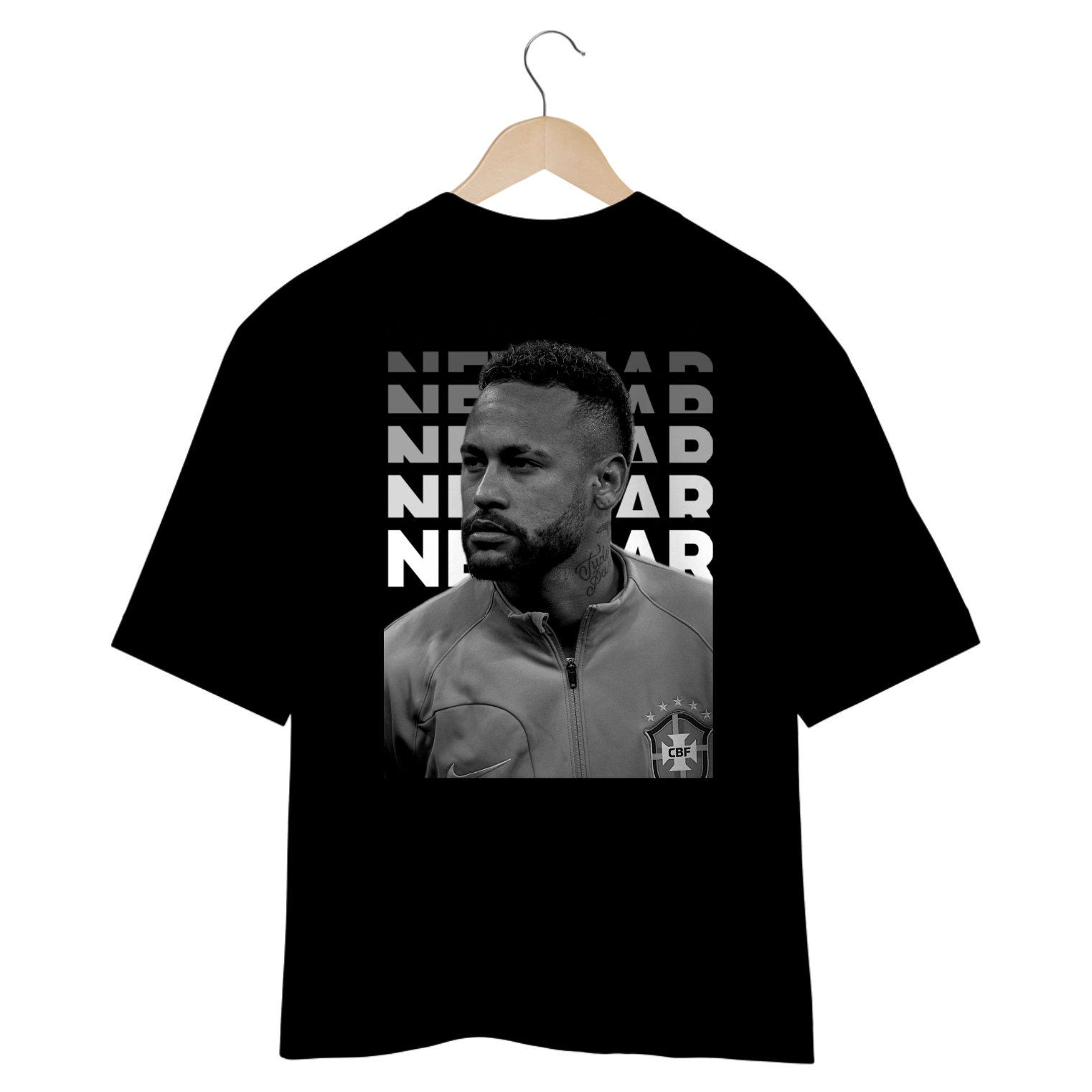 Camisa Oversized Preta Neymar Jr