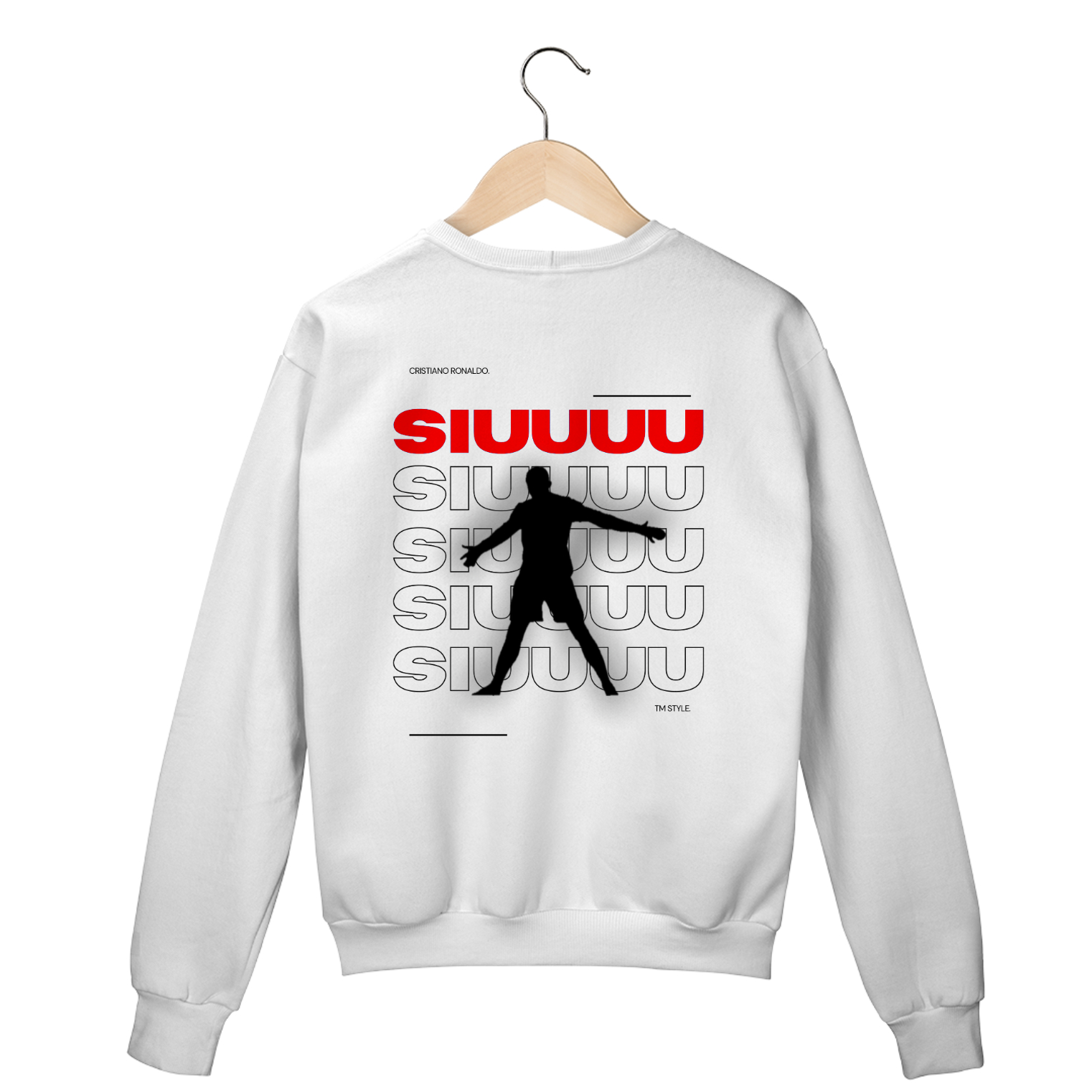 Casaco Fechado Branco CR7 SIUUUU