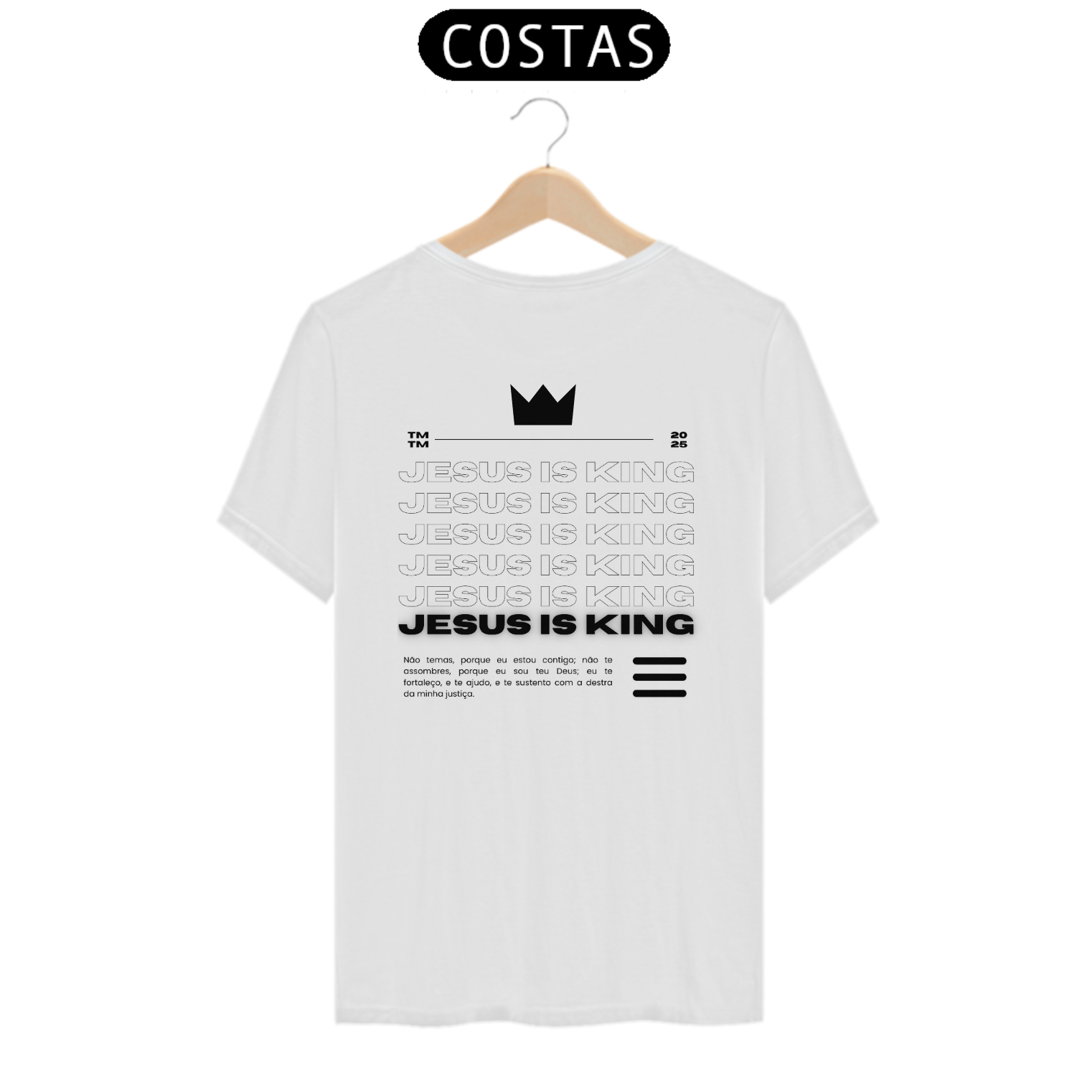 CAMISA JESUS IS KING BRANCA