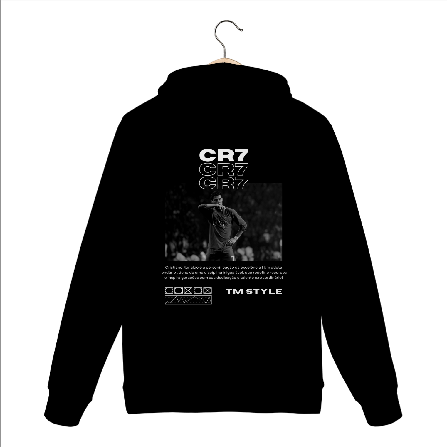 Casaco Preto CR7 CLASSIC