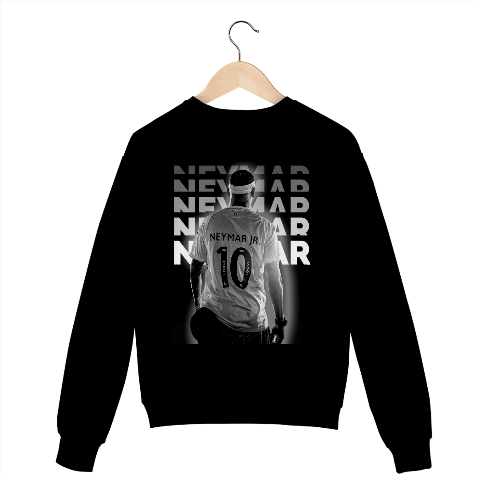 Casaco Fechado Preto Neymar Jr Retorno ao Santos