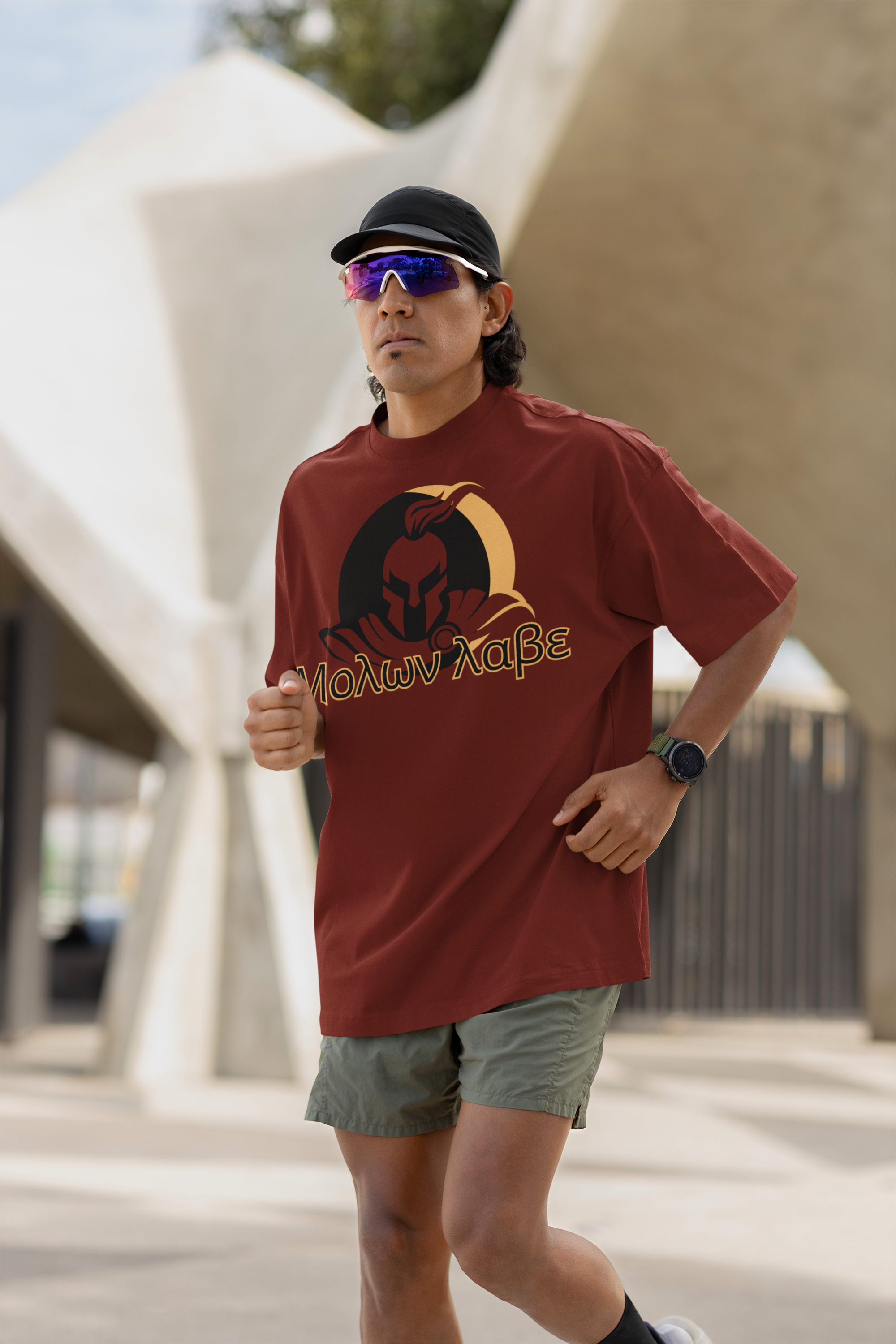 Oversized MOLON LABE SPARTA