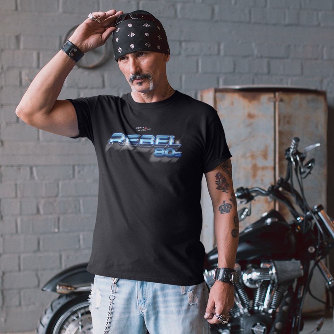 Camiseta Rebel 80s - Festa Level Up