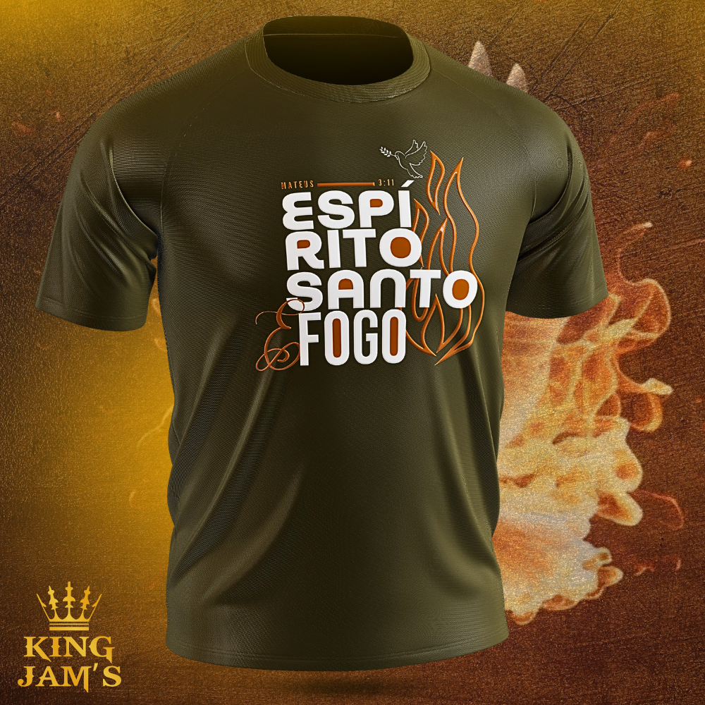 CAMISETA ESPÍRITO SANTO E FOGO