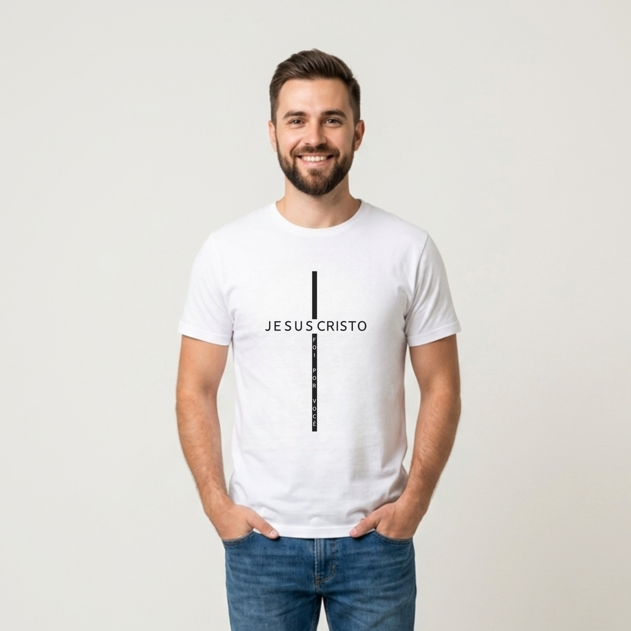 Camiseta Cruz Jesus Cristo