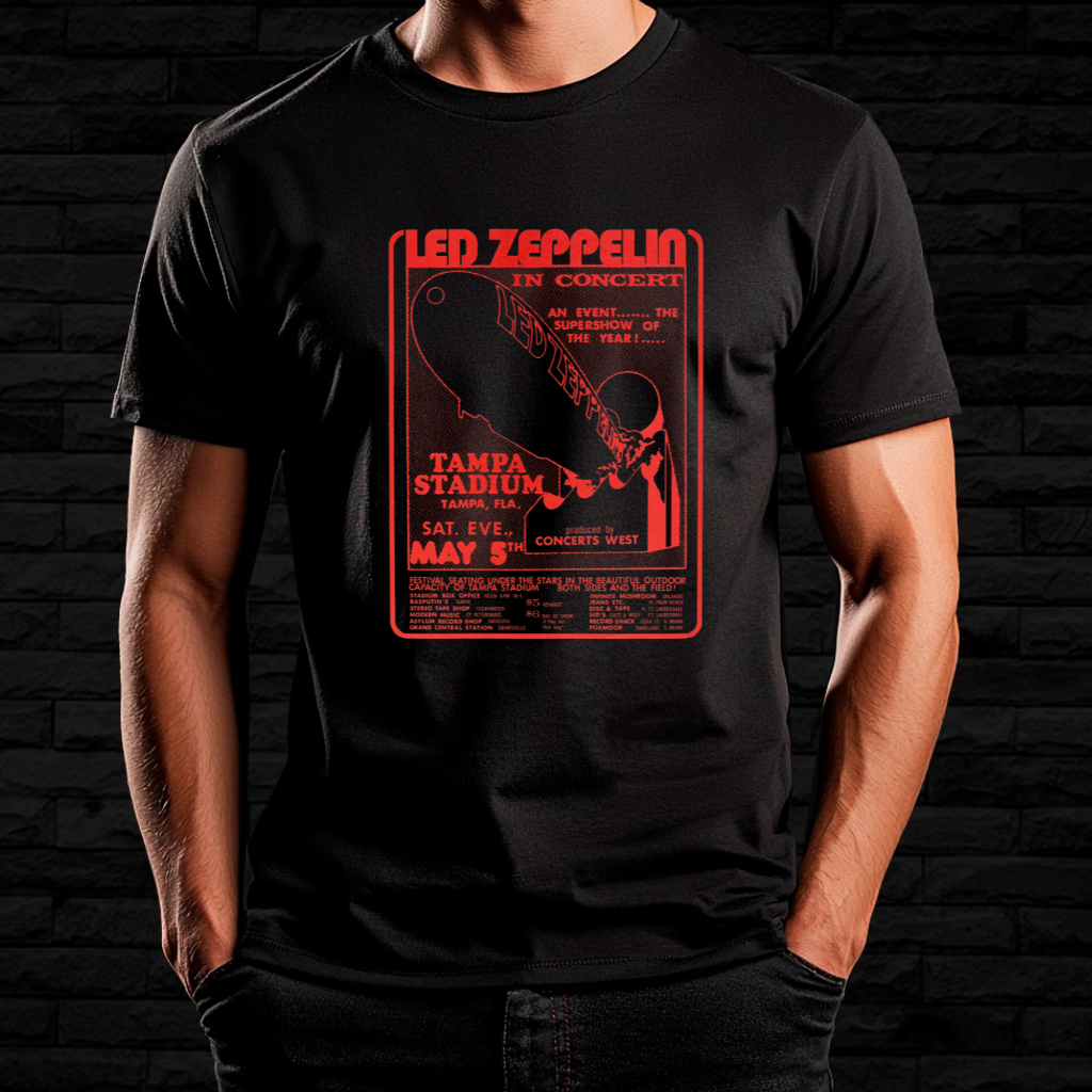 Camiseta Led Zeppelin - Tampa Concert | Linha Prime