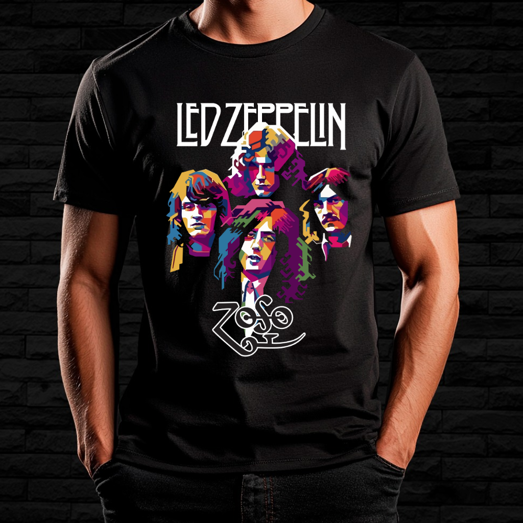 Camiseta Led Zeppelin - Pop Art Zoso | Linha Prime